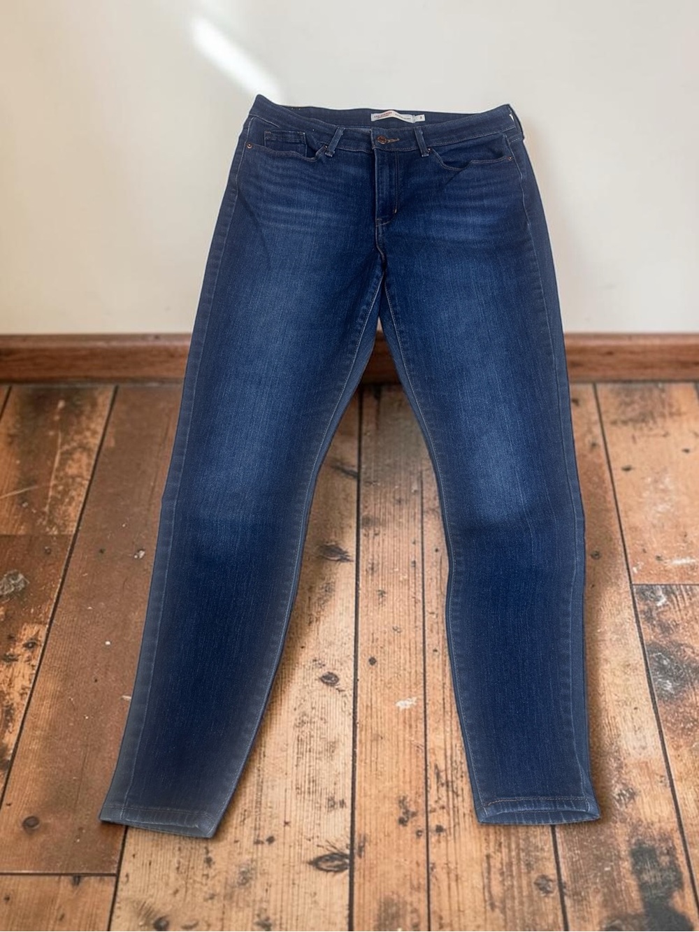 Levi's Strauss Dark Indigo Skinny Jeans - Mid Rise Signature sz8